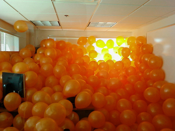 12.) Honestly, the more balloons, the better.