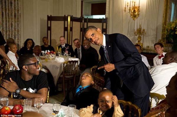 15.) President Barack Obama trolled this little boy at a dinner.