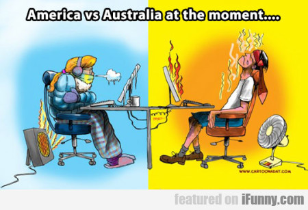 America Vs Australia At The Moment..
