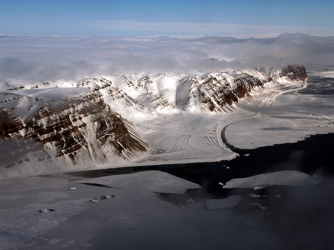 Mountains near Thule Air Base in Greenland