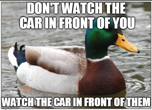 When driving...