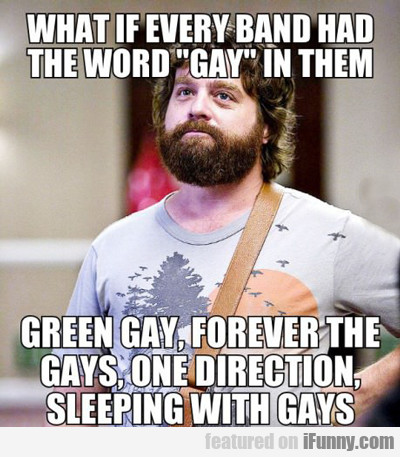 What If Every Band Had The Word Gay In Them...