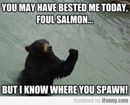 You May Have Bested Me Today Foul Salmon