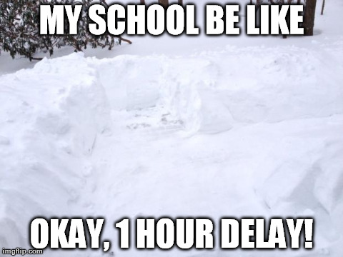 Schools on snow days be like....