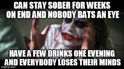 As a former heavy drinker...