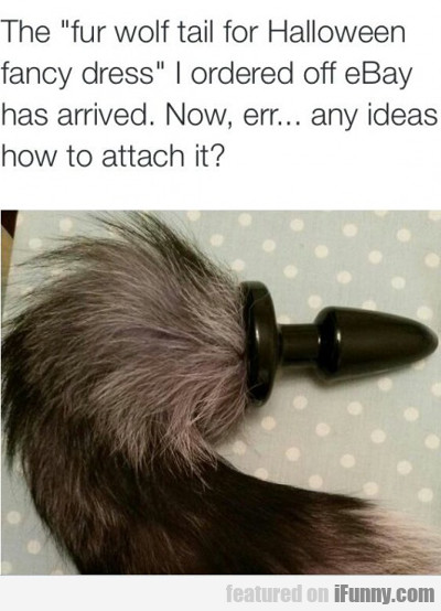The Fur Wolf Tail For Halloween...