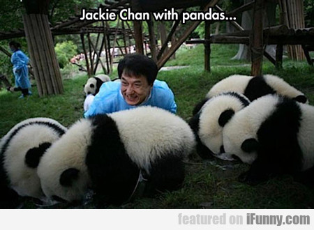 Jackie Chan With Pandas...