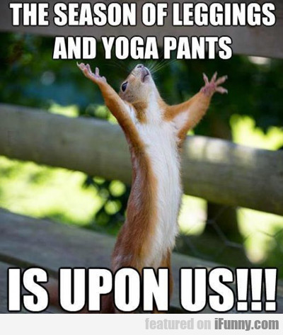 The Season Of Leggings And Yoga Pants...